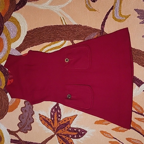 Vintage Red Pocket Dress - Picture 11 of 14